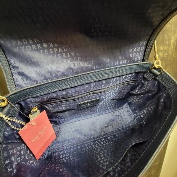KATE SPADE NEW YORK Leather Riverside Street Collection Emmie Crossbody NWT - Picture 8 of 13
